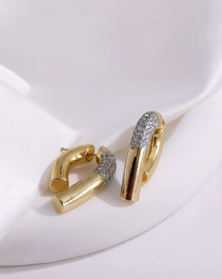 Zirkonia Bogen Creolen